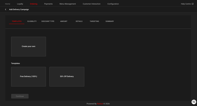 2. Selecting a Template