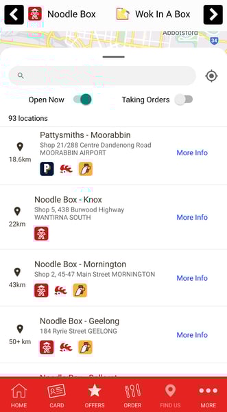 Concept Ate App multi-brand screenshot