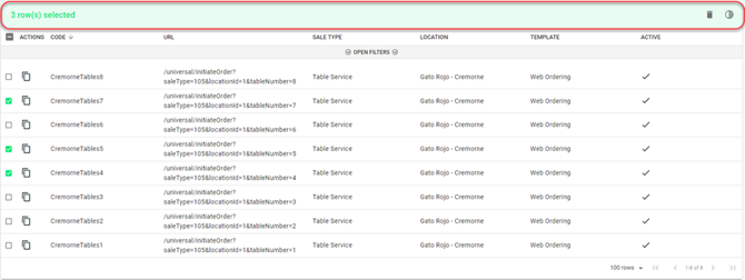 multi-select actions