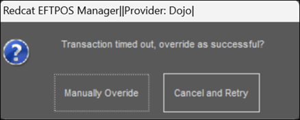 pinpad timeout