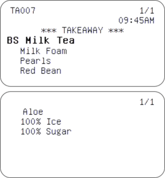 milk tea label