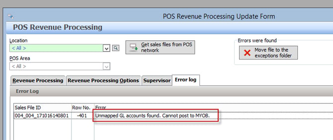 pos revenue processing