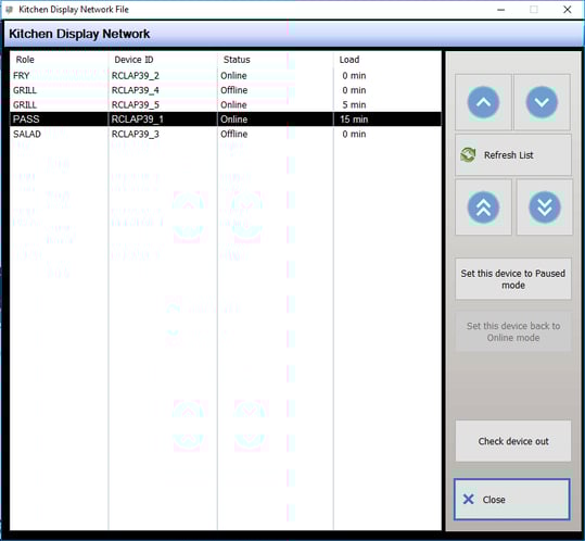 kitchen display network