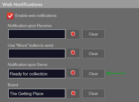 web notifications