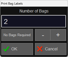 printing bag labels